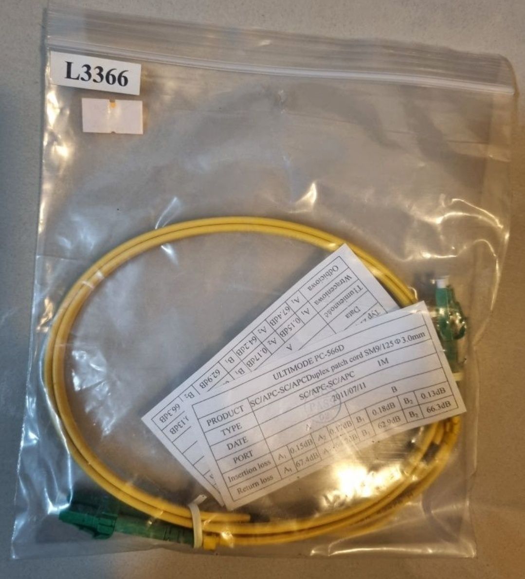 Patchcord jednomodowy ULTIMODE PC-566D 3 szt.