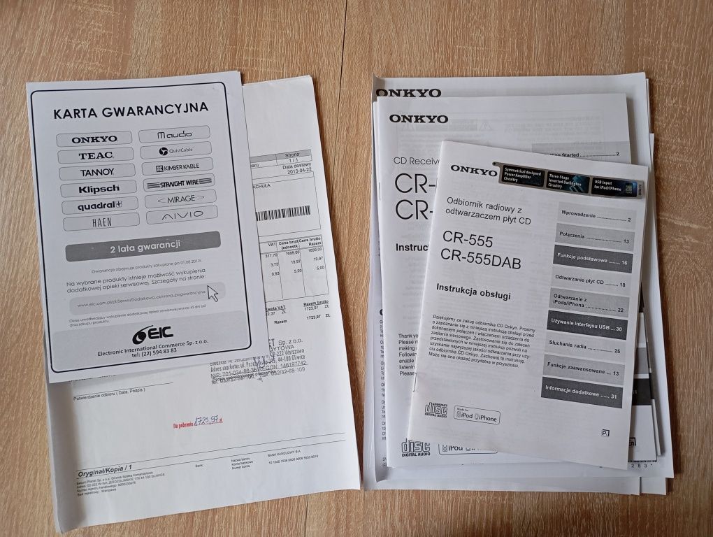 ONKYO CS-555 mini wieża multimedialny mini system Hi-Fi mała rewelacja