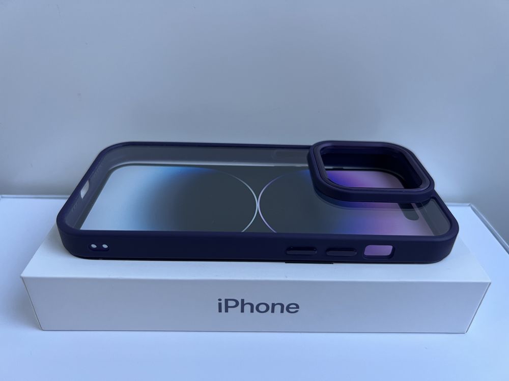 Чехол Iphone 14 Pro Max Dark Purple, 14 Pro Deep Purple,Xs, не желтеет