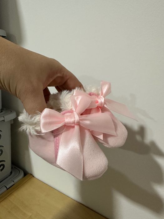 Botas Rosa Bebé Novas