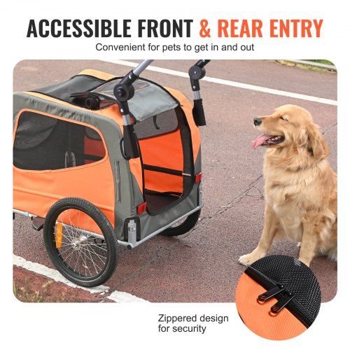 Trailer de bicicleta para cães , comporta até 30 kg, porta-bicicletas