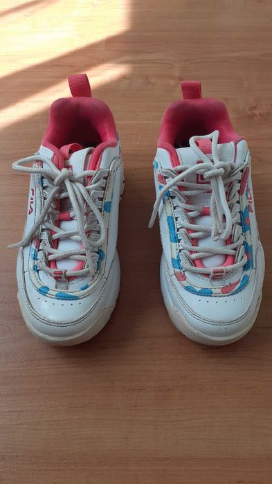 Ténis FILA DISRUPTOR F-KIDS - white-pink lemonade Tam30