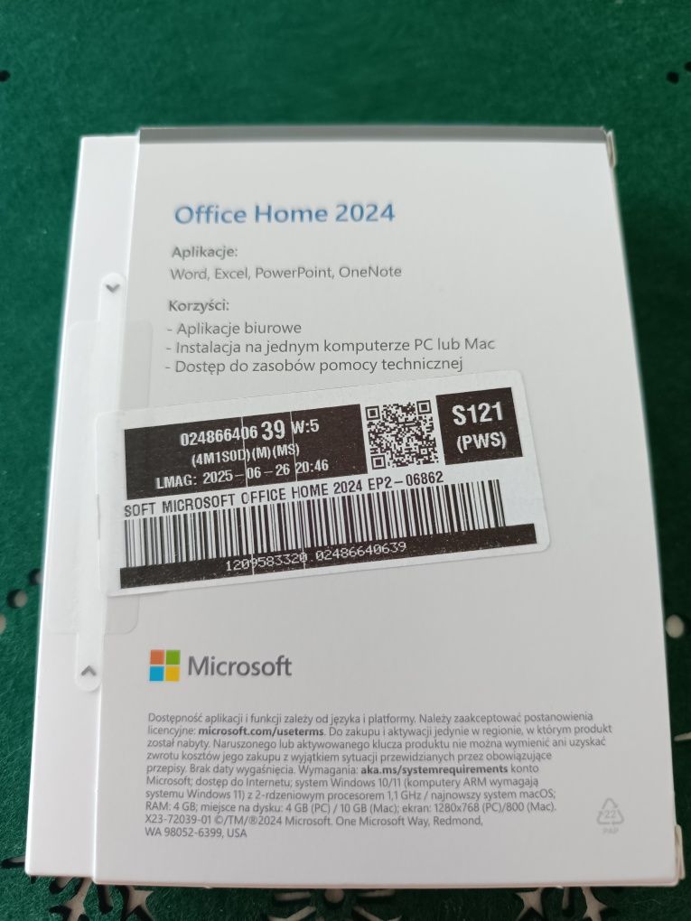Program Pakiet Office Home 2024