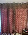 Conjunto de 4 cortinados de sala + 2 almofadas loja Gato Preto