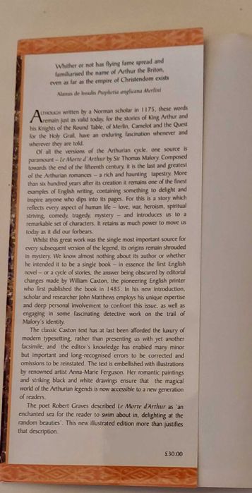 Book - King Arthur' Death by Thomas Malory [English]