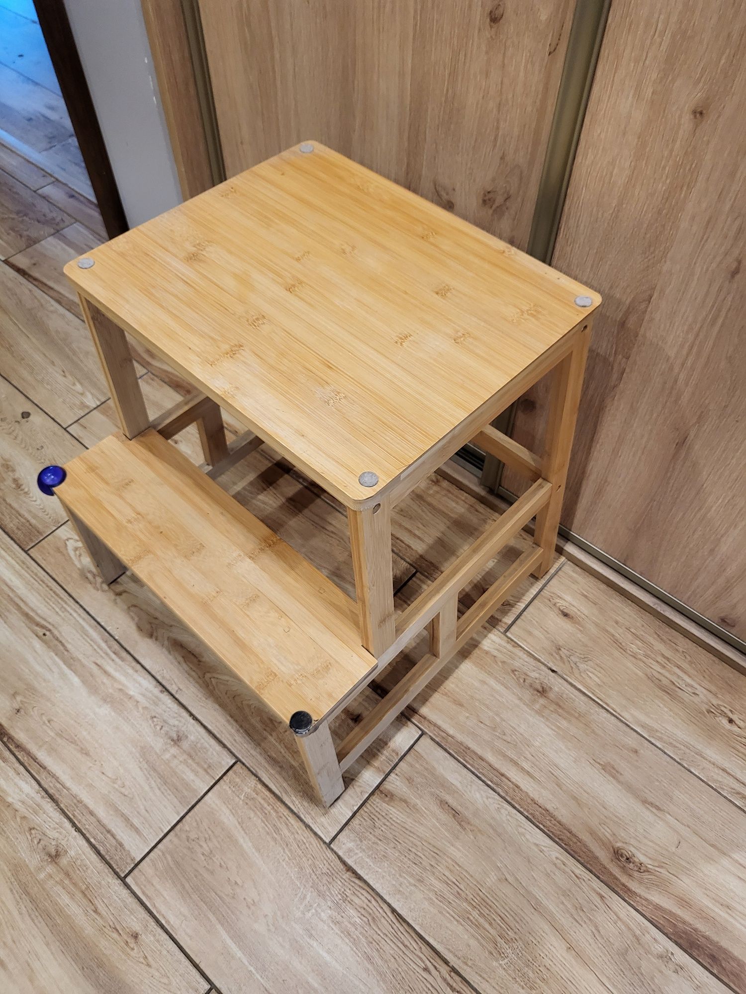 Stołek, taboret, podest ze schodkiem, drabinka bambusowe