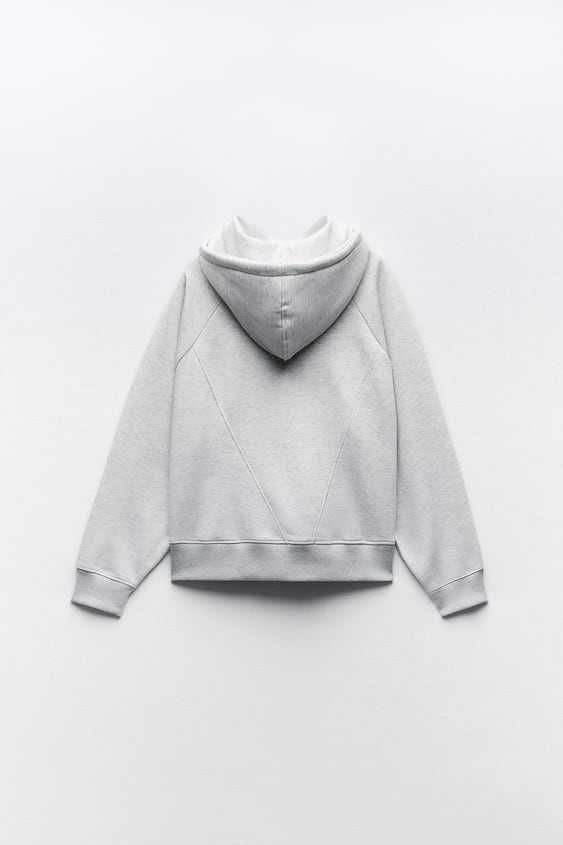 Женское серое худи Zara
