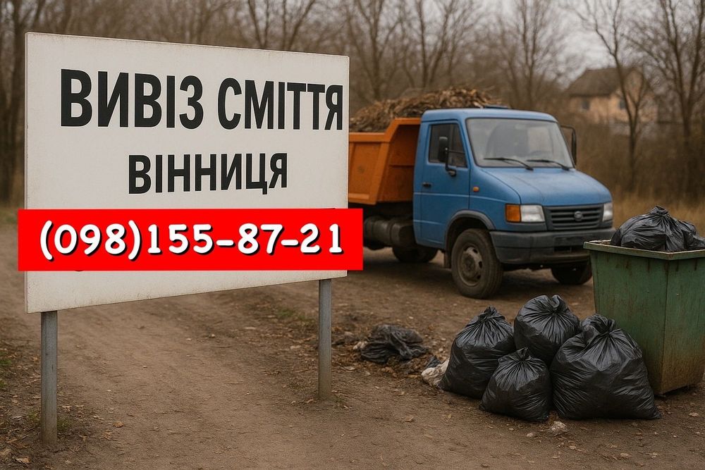 Вивіз сміття Вивоз мусора в мешках вивезення старих меблів швидко