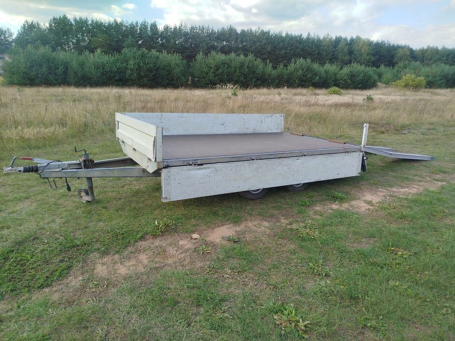 Przyczepka, przyczepa pod koparkę laweta platforma DMC 2500 kg Humbaur