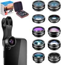 Apexel APL-DG10 Deluxe Lens Clip Kit 10 in 1 ,набор линз для телефона