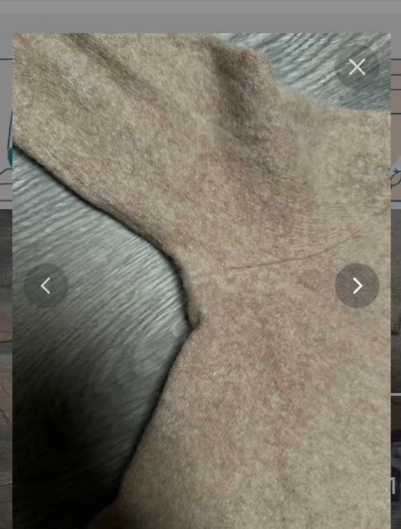 Sweter 100 % kaszmir camel