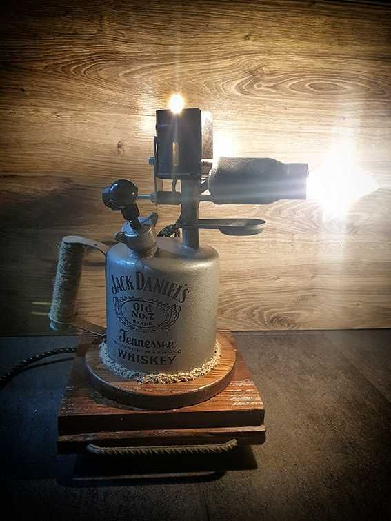 Jack Daniels Fire - lut lampa z Iat 70  kolekcjonerska unikatowy model