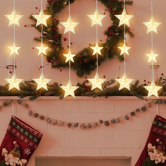 Kurtyna girlanda lampki choinkowe 3 metry  8 trybów świecenia