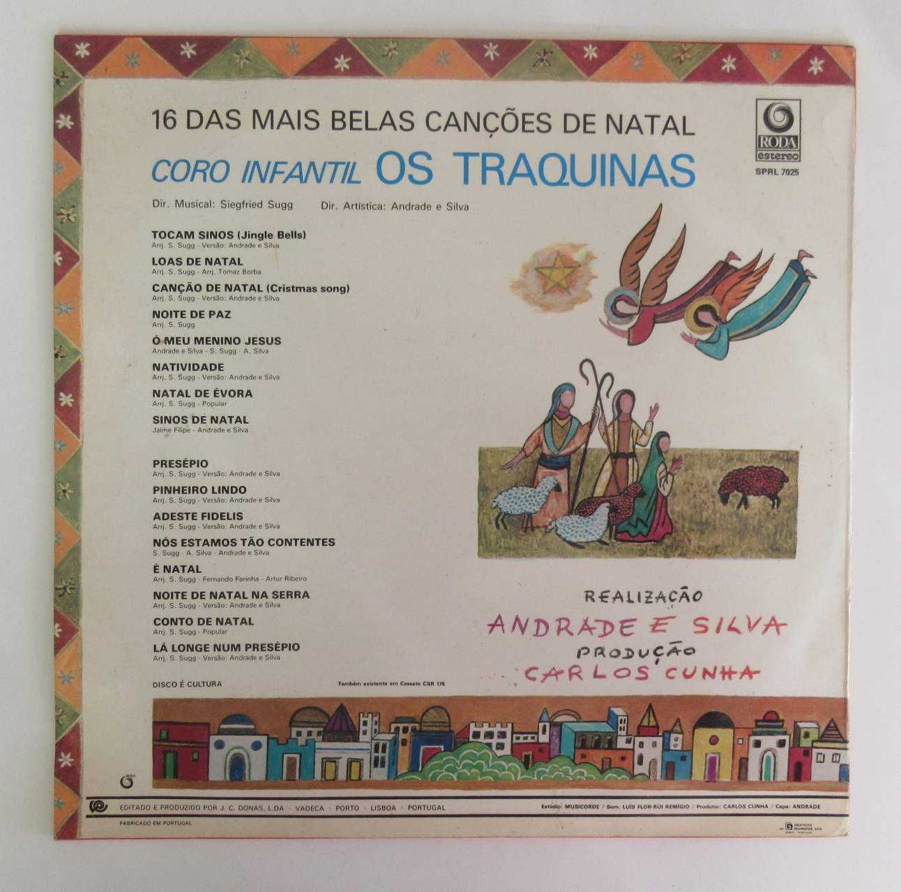 CORO INFANTIL OS TRAQUINAS - 16 Das Mais Belas Canções De Natal (LP)