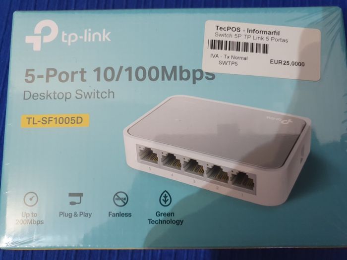 Switch TP Link 5 Portas NOVO