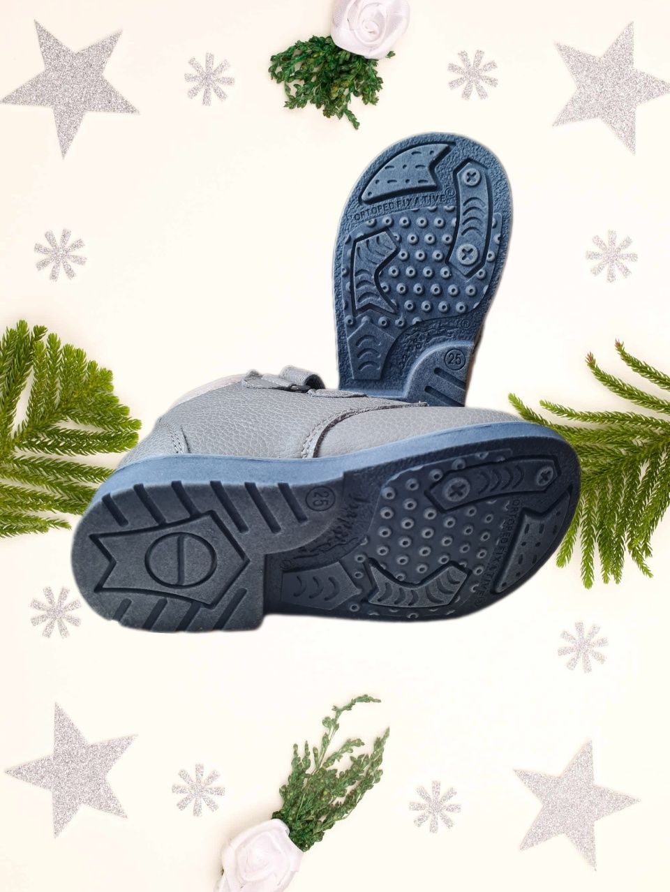 Зимові шкіряні ортопедичні дитячі чоботи черевики сапожки ботинки