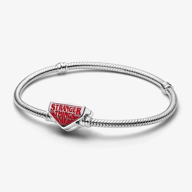 Pulseira Malha Snake Fecho Stranger Things Pandora Prata Lei S925 Novo