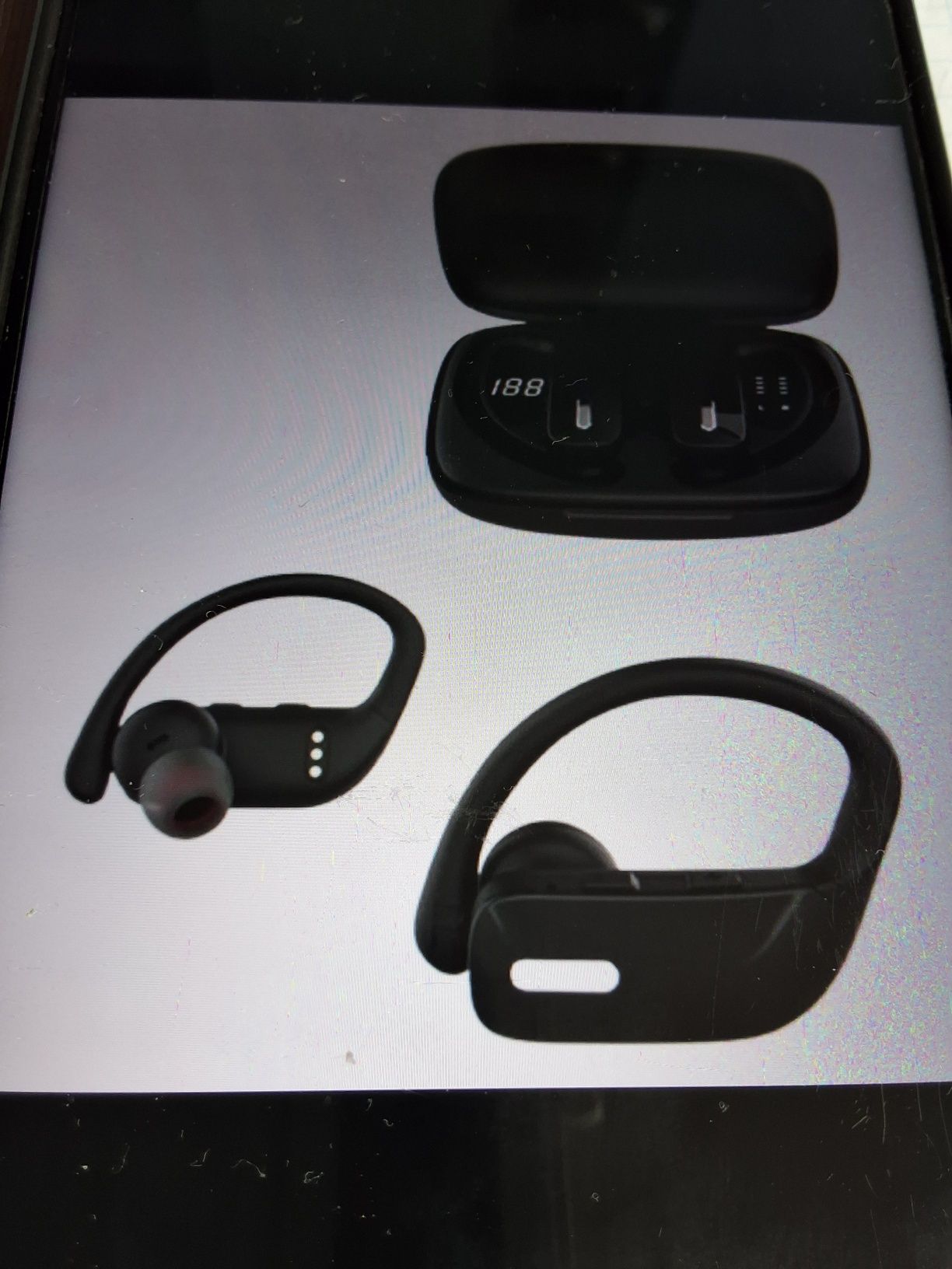 Słuchawki bezprzewodowe zauszne HEADSET T16 TWS Sport Led