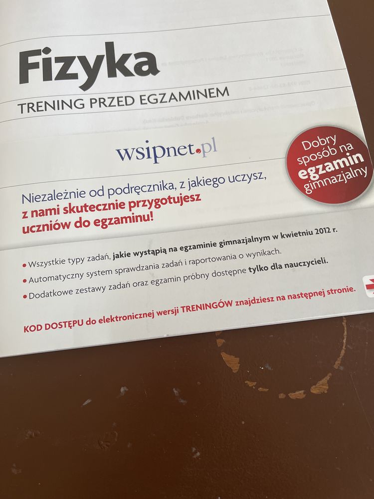 Fizyka trening przed egzaminem WSiP