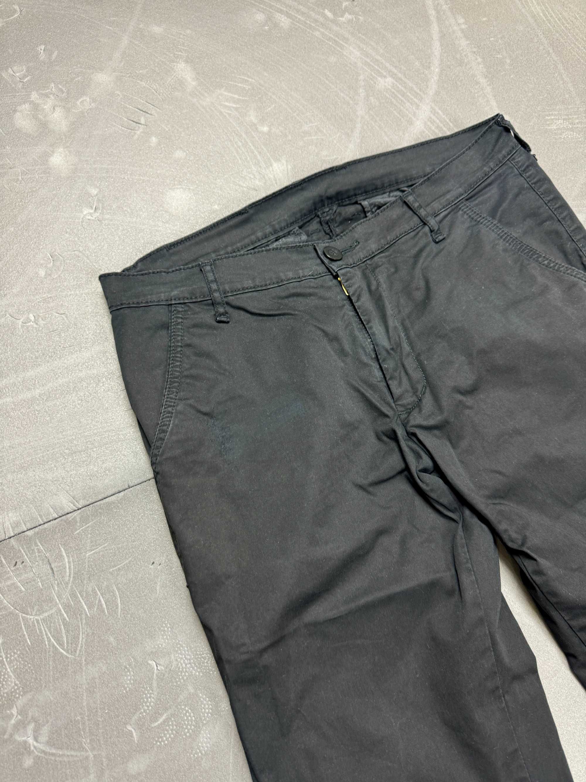Czarne spodnie chinosy garniturowe (M/L) materiałowe eleganckie