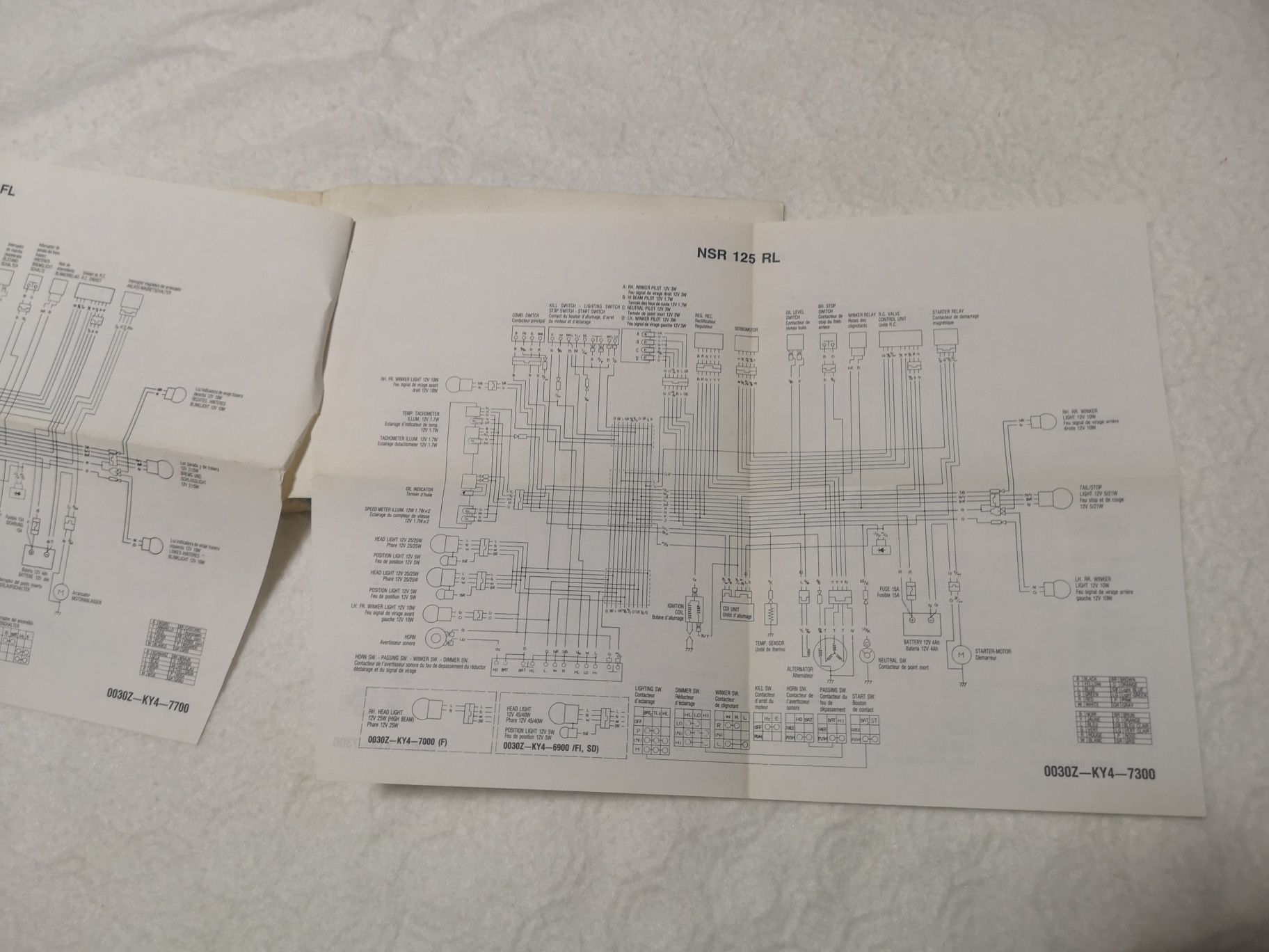 Livro de instruções da NSR125 JC20 1989/09/91