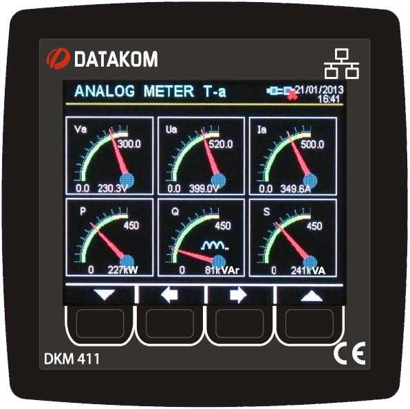 DATAKOM DKM-411 Аналізатор електричної мережі, AC/DC