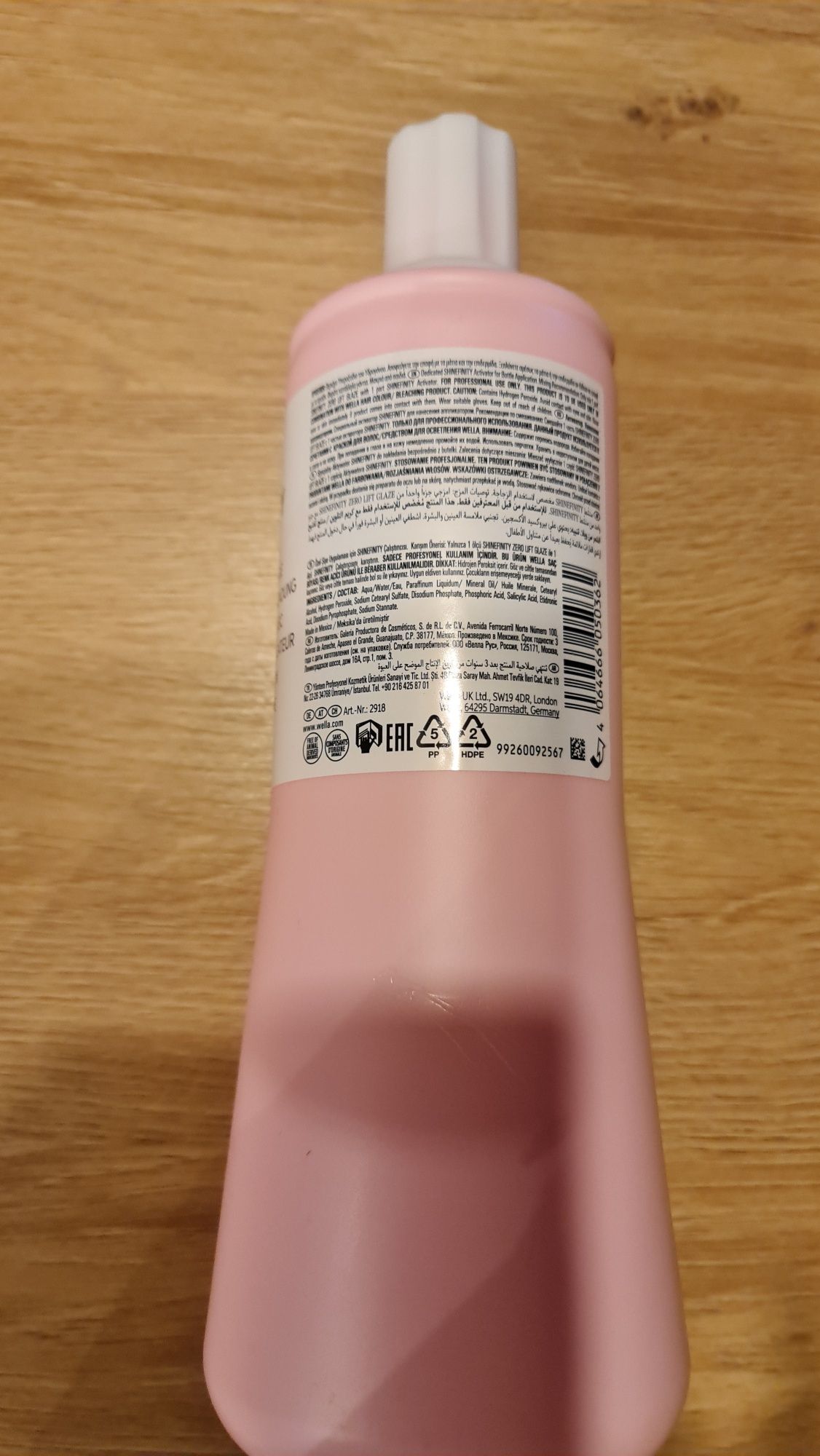 Wella Shinefinity Bottle Aktywator do farb, aplikacja butelką 1000ml