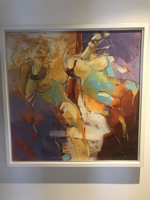 Quadro emoldurado pintado a óleo. Veja os outros meus anúncios.