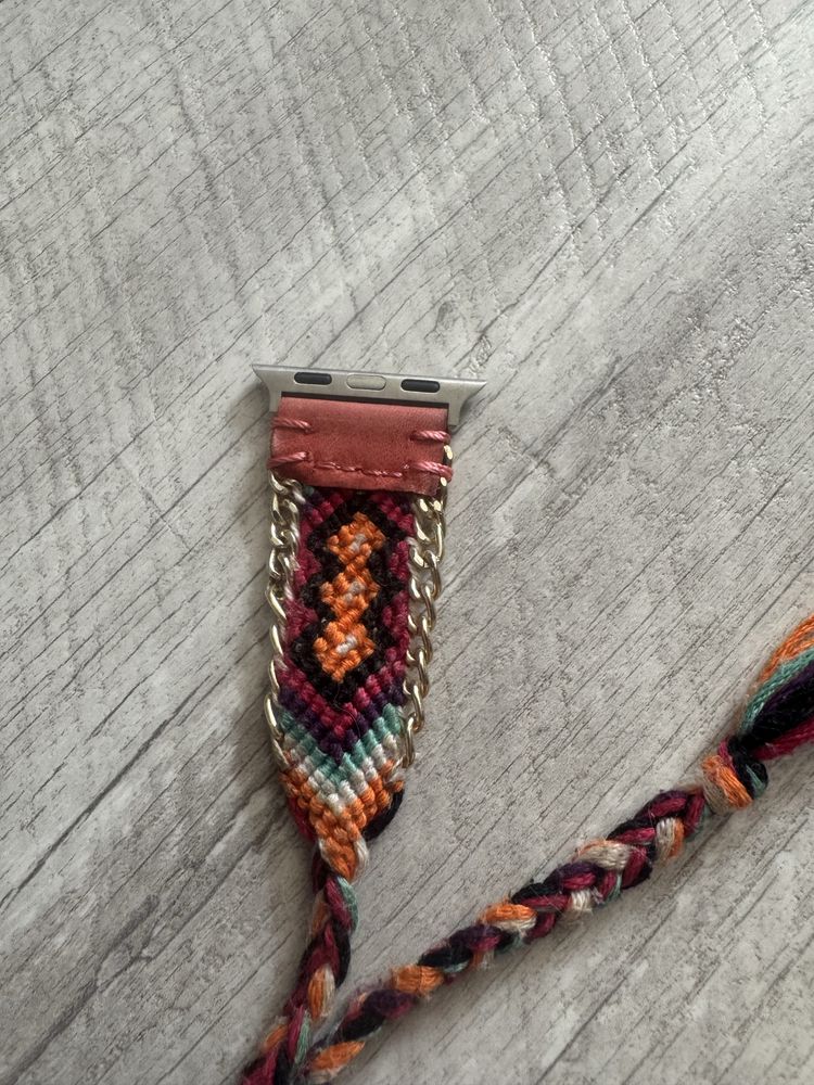 Pasek do apple watch 38/40mm boho style wiazany sznurowany pleciony