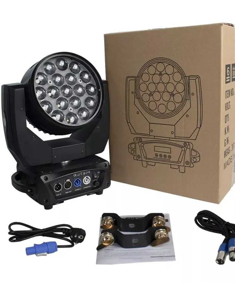 Moving Head Wash 19x15W RGBW DMX