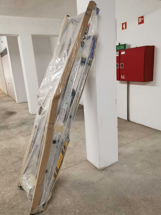 Escadote portátil alumínio certificado novo embalado