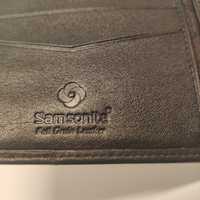 Samsonite  full grain leather nowy portfel skórzany