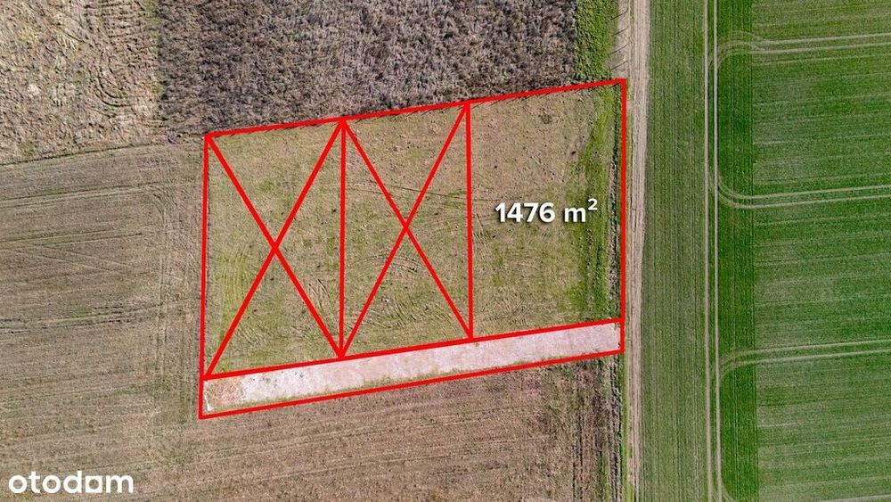 Ostatnia działka przy drodze Stare Czarnowo.