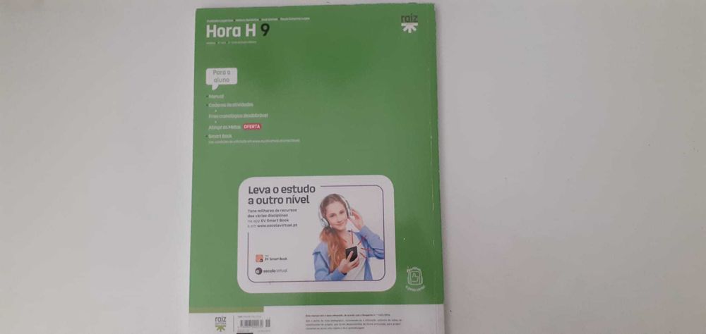 Manuais História 9º ano Hora H - RAIZ Editores.