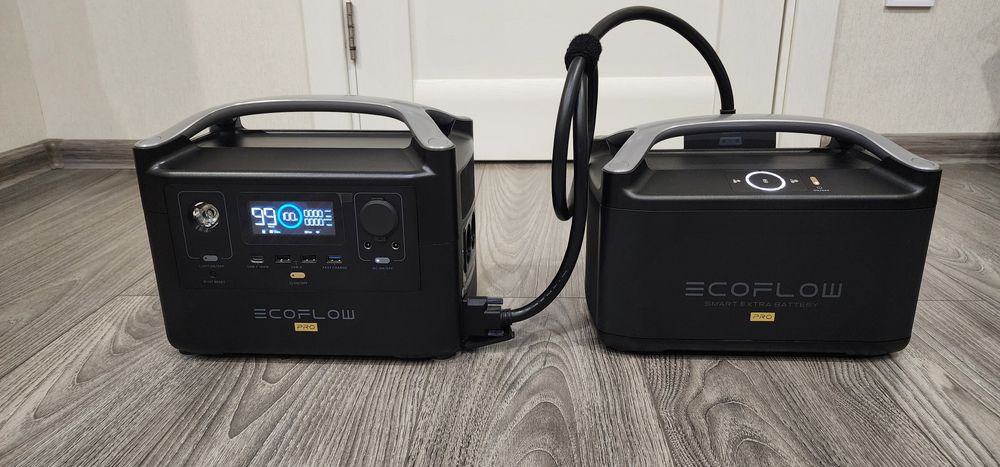 Зарядна станція EcoFlow River Pro EU + додаткова батарея