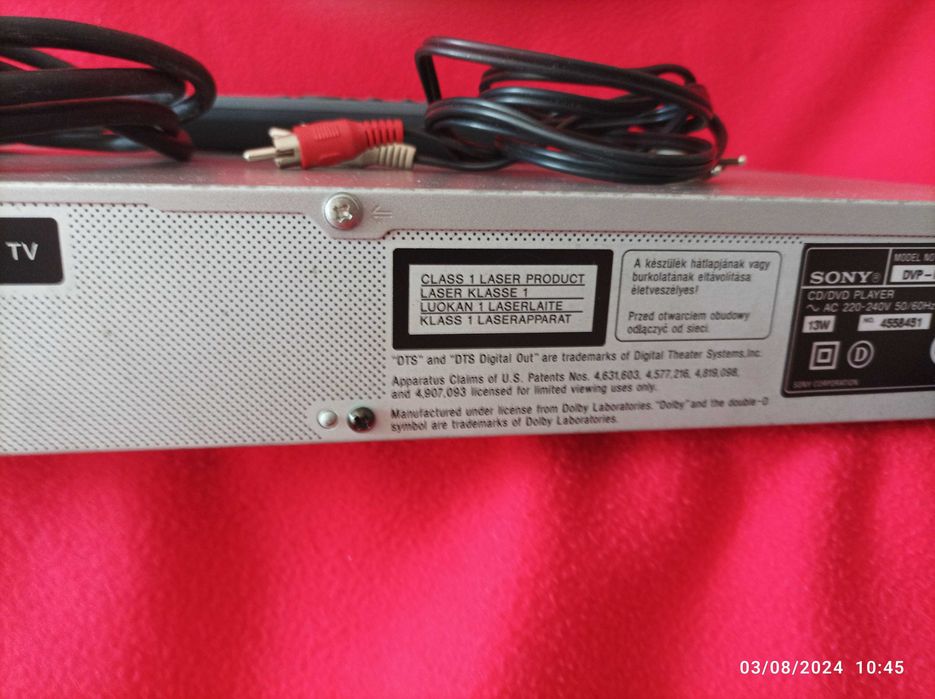 Leitor de DVD/CD - Sony DVP-NS305 - Vintage