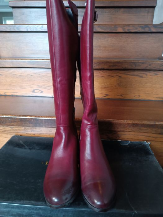 Нові шкіряні  італійськи чоботи