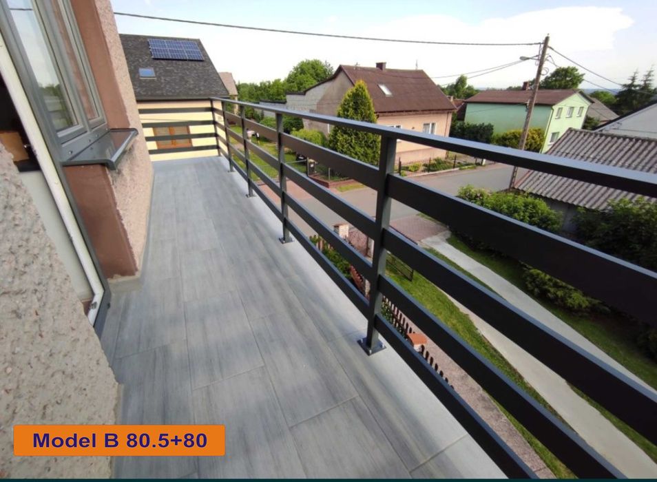 Balustrada balustrady balkonowe balkonowa barierka malowana proszkowo