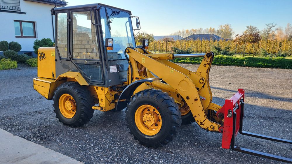 Ładowarka JCB 406 zadbana łyżka widły