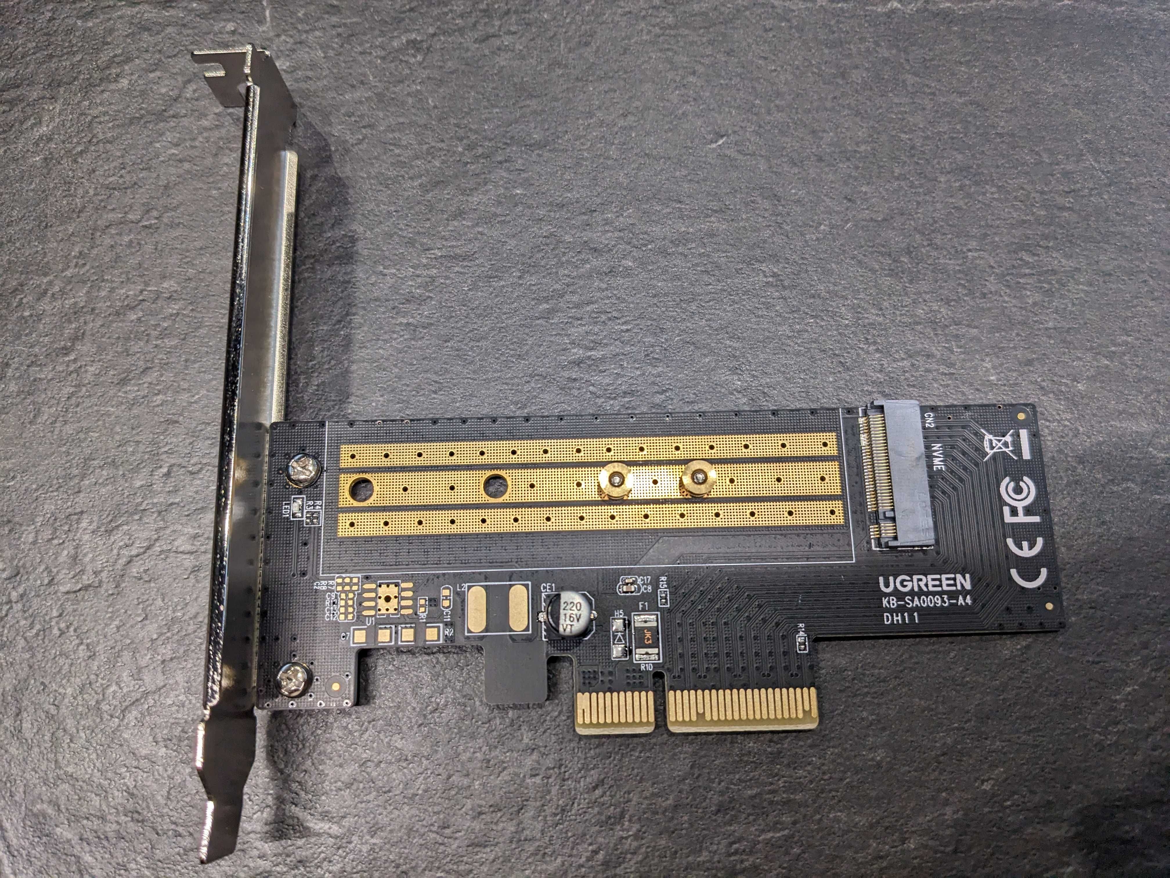 UGREEN PCIE to M2 Adapter NVMe M.2 PCI Express Adapter 32Gbps M&B Key