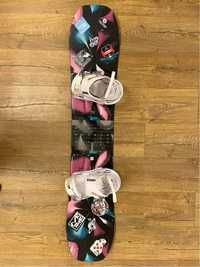 Deska snowboardowa z wiazaniami Burton 132cm