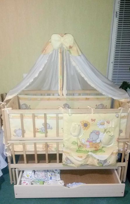 Детская кроватка с рождения