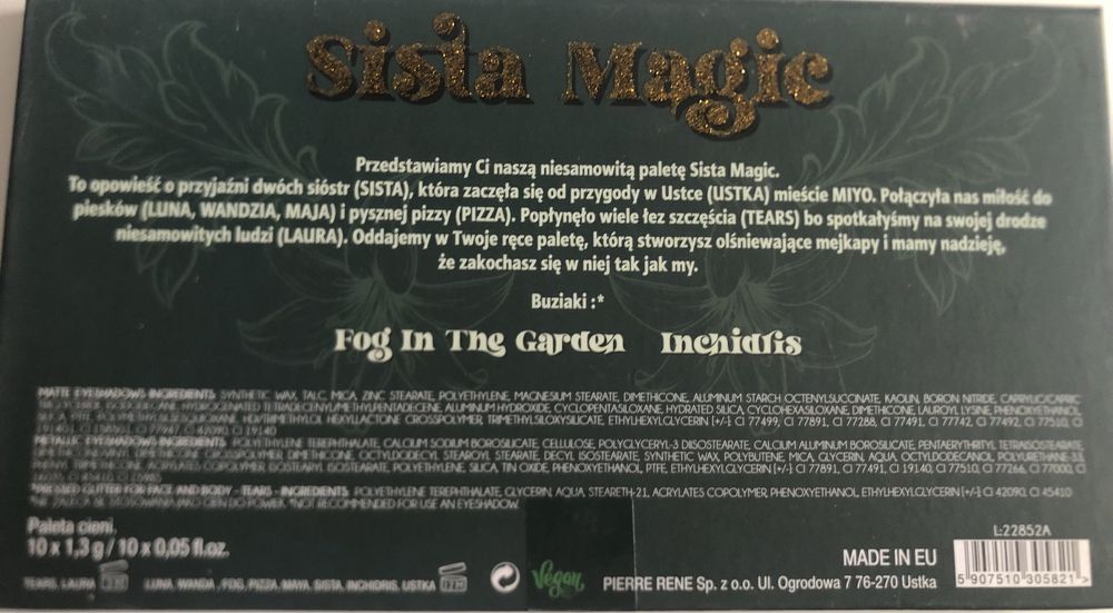 Miyo Sista Magic paleta cieni do oczu