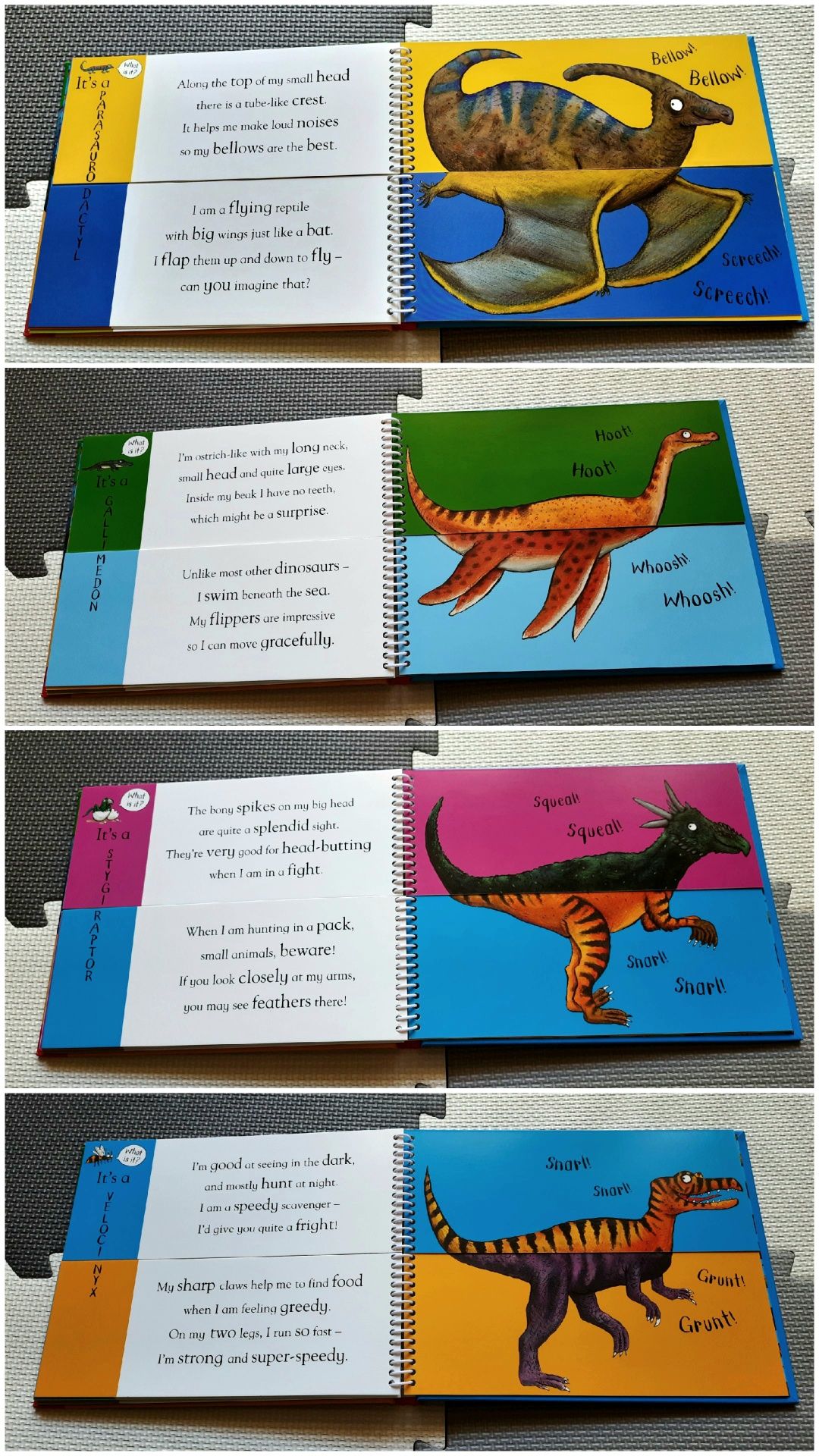Axel Scheffler's Flip Flap Dinosaurs kreatywna książka po angielsku