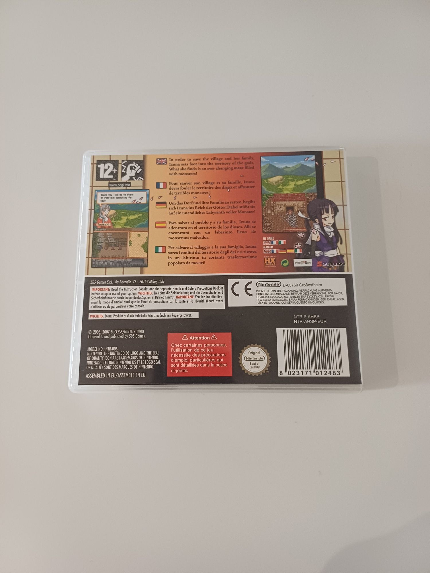 Izuna The Legend of the Ninja Nintendo DS Oryginalna
