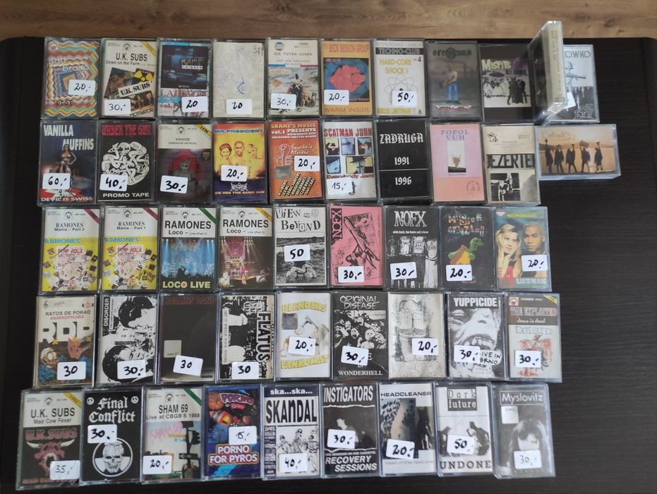 Kasety magnetofonowe rap punk ska hard core i nie tylko