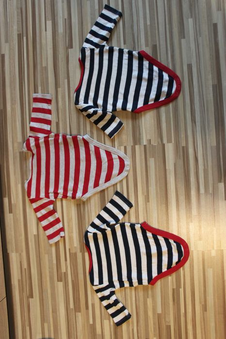 3 body długi rękaw r 62, komplet