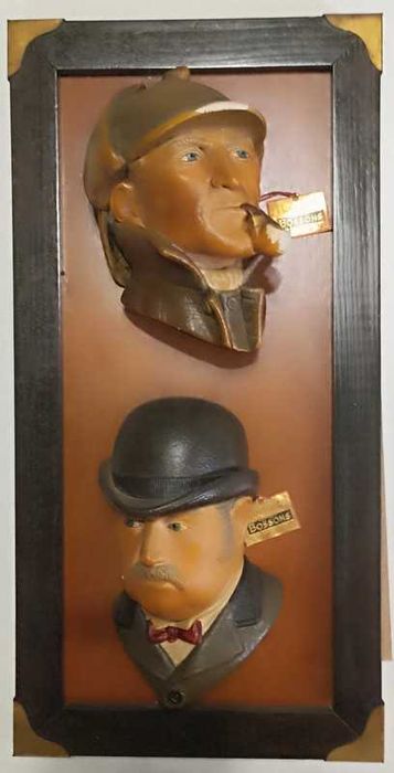 Sherlock Holmes + Dr. John Watson + moldura