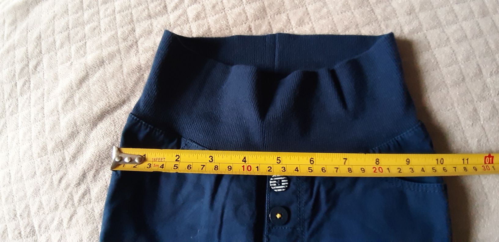 Granatowe spodnie H&M dla chłopca r 86