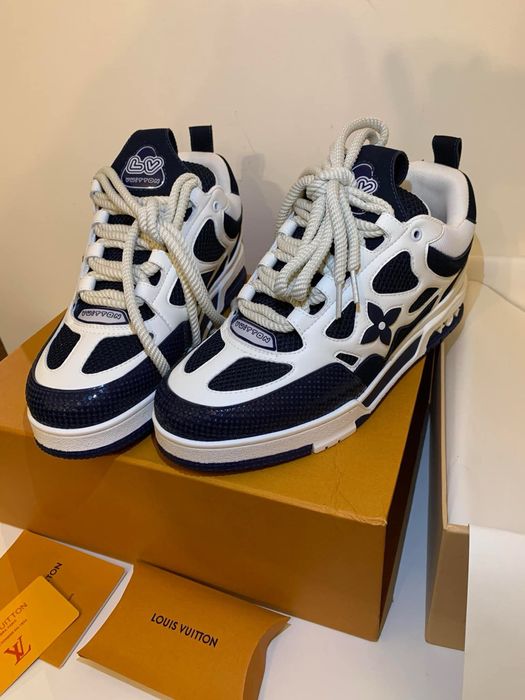 Sneakers Louis Vuitton Skate Marine/White 43 (9)